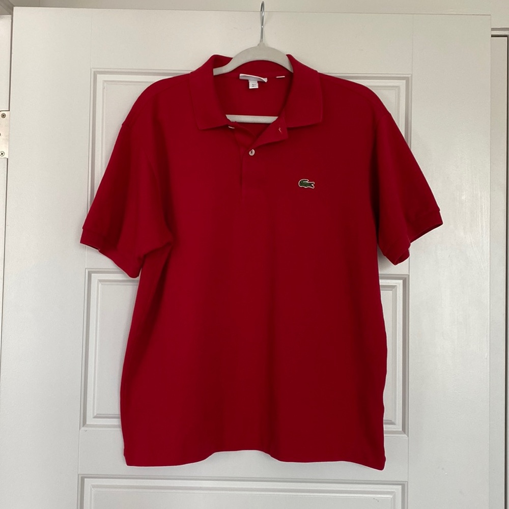 Men’s Red Lacoste Polo